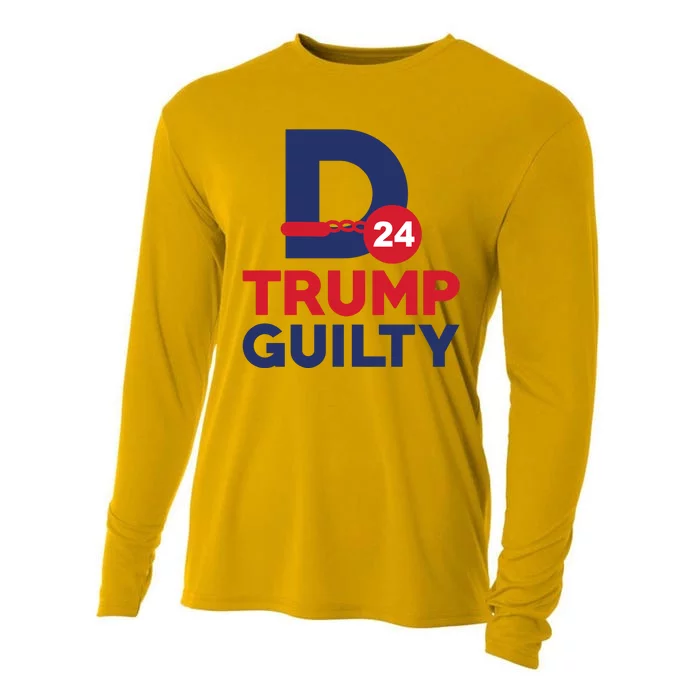 Donald Trump Guilty 24 Political Cooling Performance Long Sleeve Crew