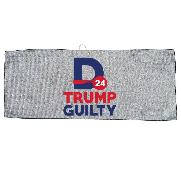 Donald Trump Guilty 24 Political Large Microfiber Waffle Golf Towel