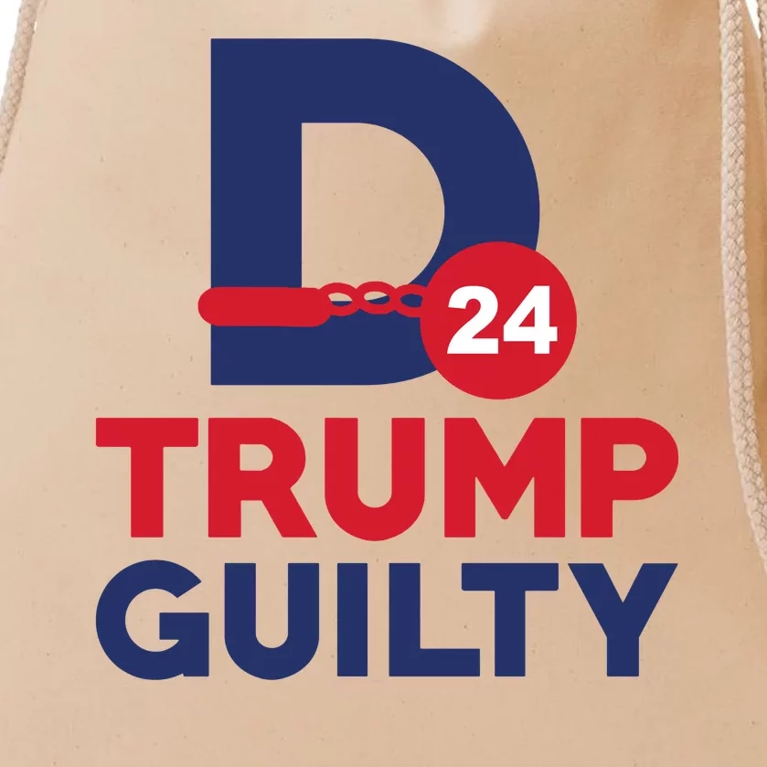 Donald Trump Guilty 24 Political Drawstring Bag