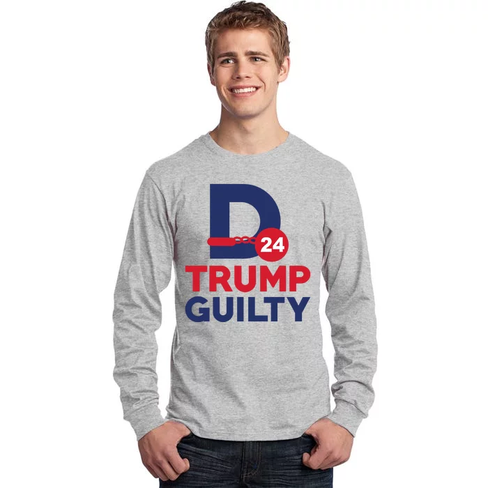 Donald Trump Guilty 24 Political Tall Long Sleeve T-Shirt