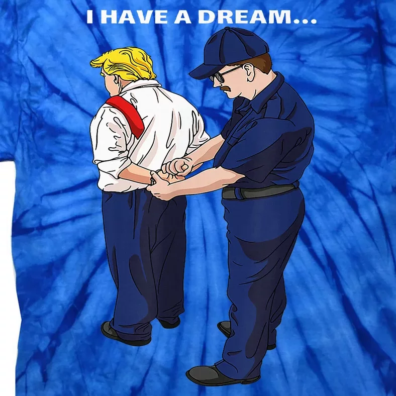 Donald Trump Getting Arrested Lock Him Up Trump Tie-Dye T-Shirt