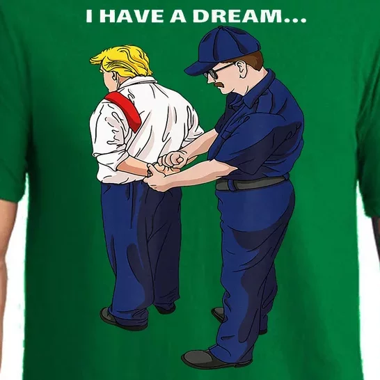 Donald Trump Getting Arrested Lock Him Up Trump Pajama Set