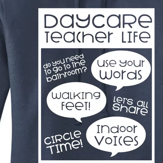 Daycare Teacher Gift Daycare Provider Gifts Thank You Preschool Women's Pullover Hoodie