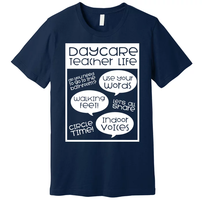 Daycare Teacher Gift Daycare Provider Gifts Thank You Preschool Premium T-Shirt