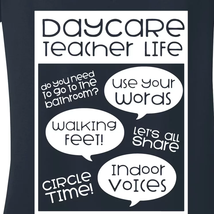 Daycare Teacher Gift Daycare Provider Gifts Thank You Preschool Women's V-Neck T-Shirt