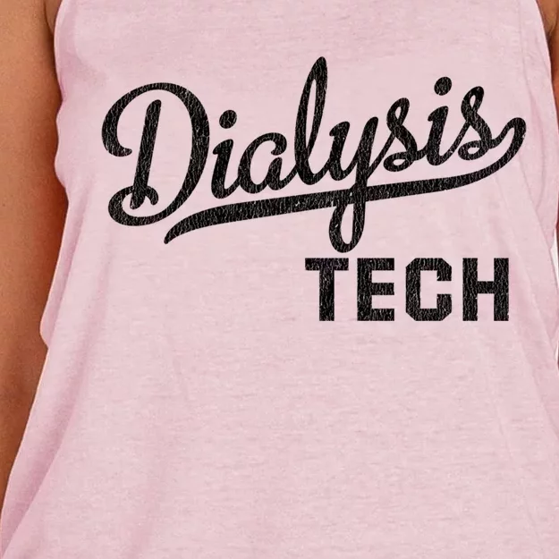 Dialysis Tech Gift Dialysis Technician Gift Women's Knotted Racerback Tank