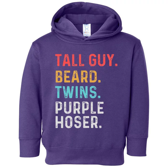 dude tall guy beard twins purple hoser Perfect Toddler Hoodie