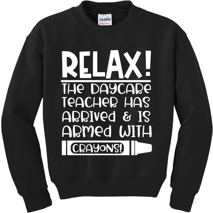 Daycare Teacher Gift Daycare Provider Kids Sweatshirt