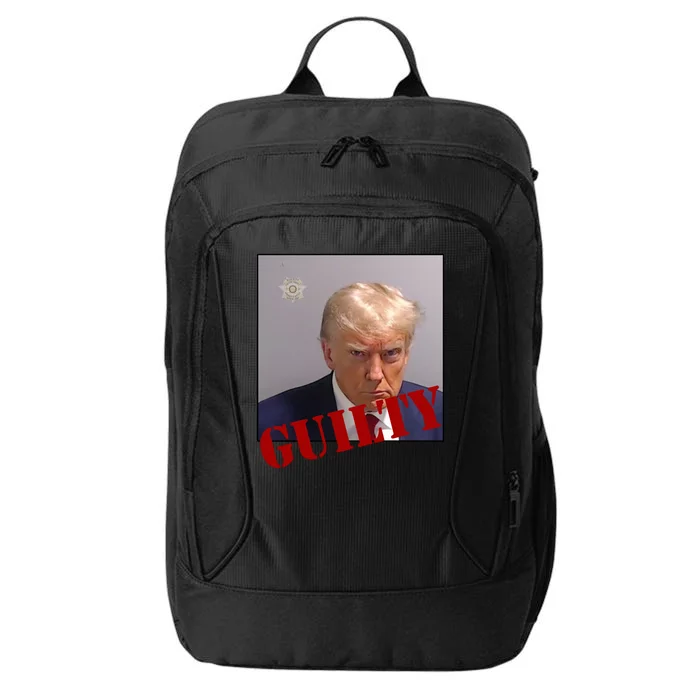 Donald Trump Guilty Mugshot City Backpack