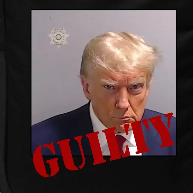 Donald Trump Guilty Mugshot Impact Tech Backpack