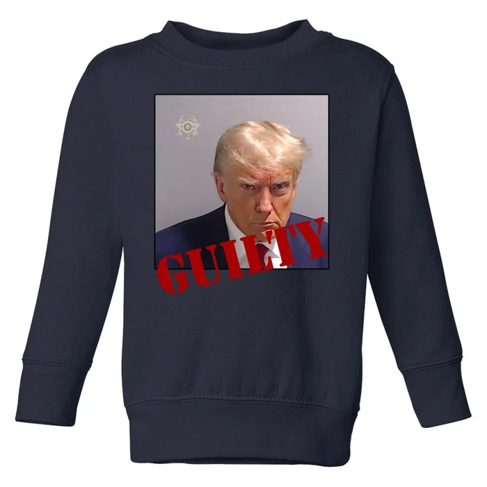 Donald Trump Guilty Mugshot Toddler Sweatshirt