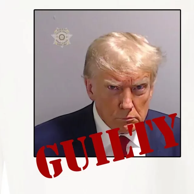 Donald Trump Guilty Mugshot Cropped Pullover Crew