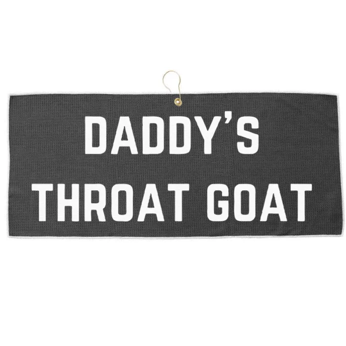 Daddys Throat Goat Large Microfiber Waffle Golf Towel