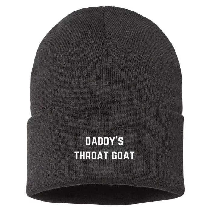 Daddys Throat Goat Sustainable Knit Beanie