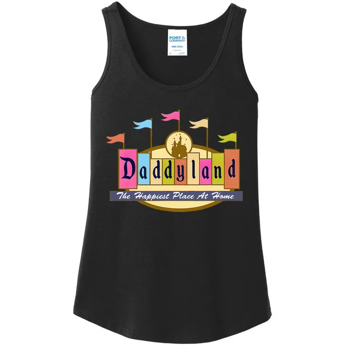 Daddyland The Happiest Place At Home Ladies Essential Tank