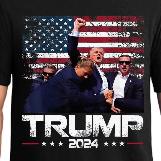 Donald Trump HeLl Never Stop Fighting To Save America Pajama Set