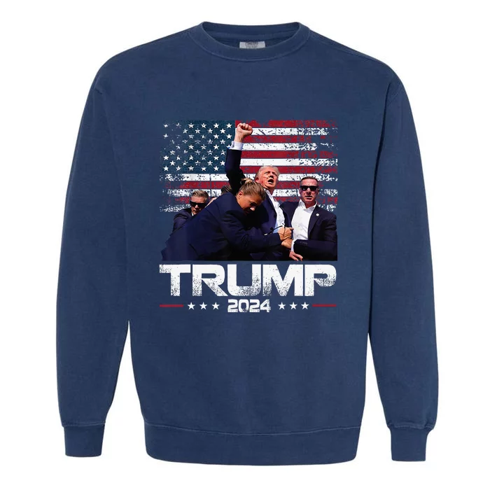 Donald Trump HeLl Never Stop Fighting To Save America Garment-Dyed Sweatshirt