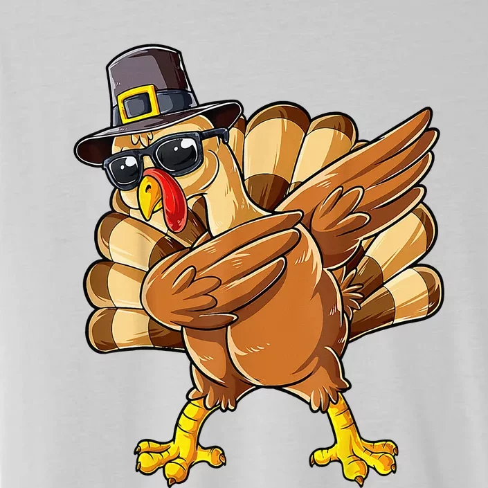 Dabbing Turkey Happy Thanksgiving Thankful Turkey Fall Dab ChromaSoft Performance T-Shirt