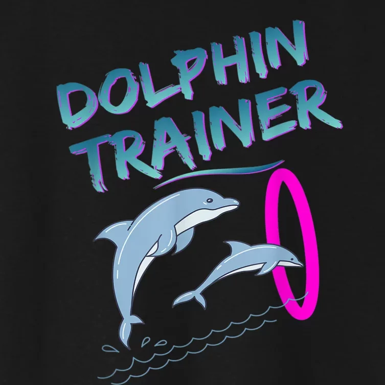 Dolphin Trainer Halloween Costume Swea Women's Crop Top Tee