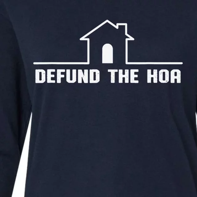 Defund The Hoa Womens Cotton Relaxed Long Sleeve T-Shirt