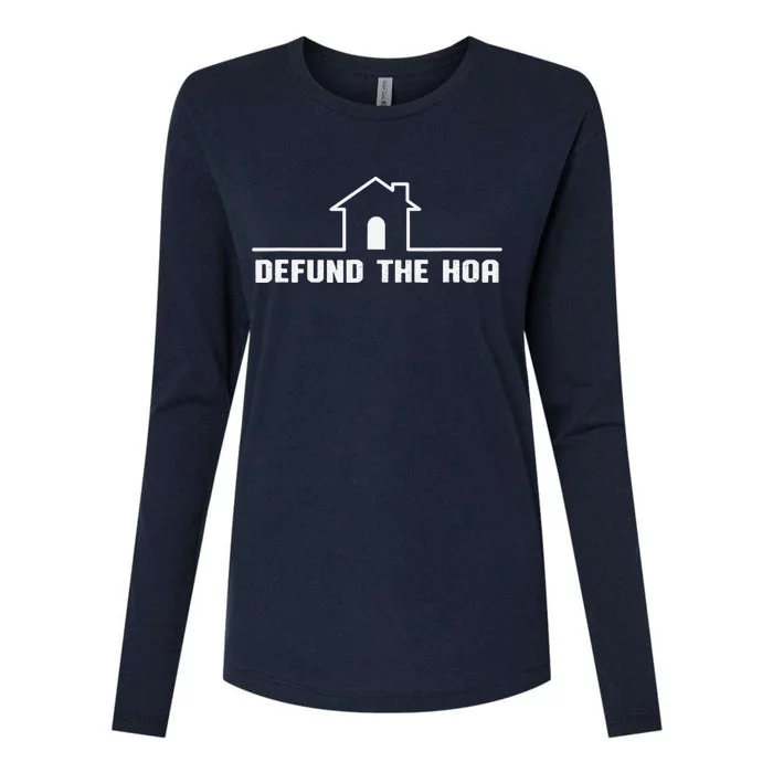 Defund The Hoa Womens Cotton Relaxed Long Sleeve T-Shirt