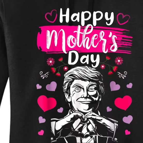 Donald Trump Happy MotherS Day Conservative Mom For Trump Women's Pullover Hoodie