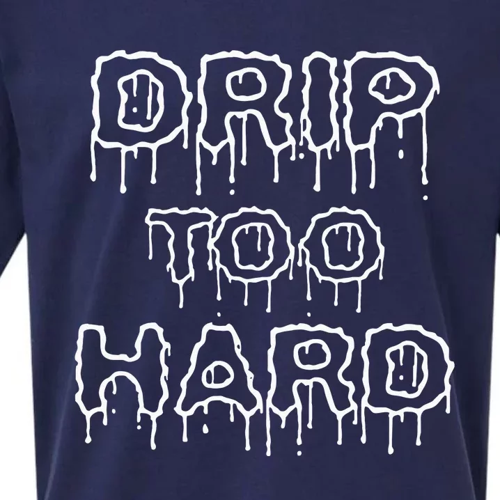 Drip Too Hard For Music Fans Sueded Cloud Jersey T-Shirt