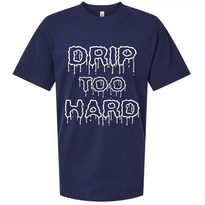 Drip Too Hard For Music Fans Sueded Cloud Jersey T-Shirt