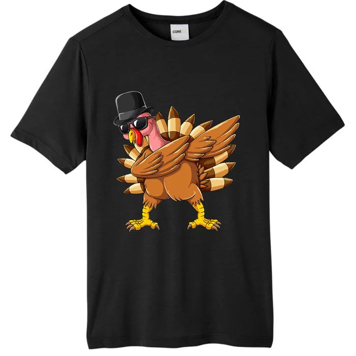 Dabbing Turkey Hat Funny Gifts Thanksgiving ChromaSoft Performance T-Shirt