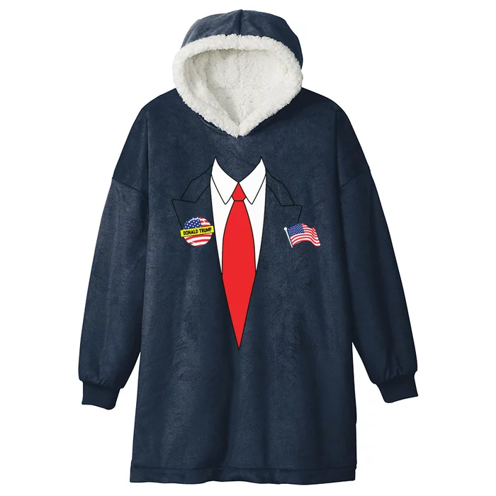 Donald Trump Halloween Costume Cute President Gift Hooded Wearable Blanket