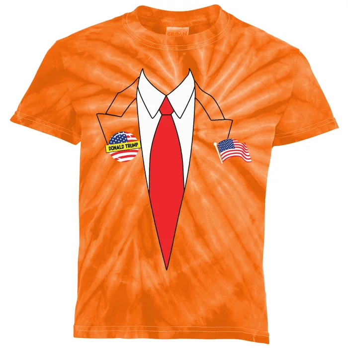 Donald Trump Halloween Costume Cute President Gift Kids Tie-Dye T-Shirt