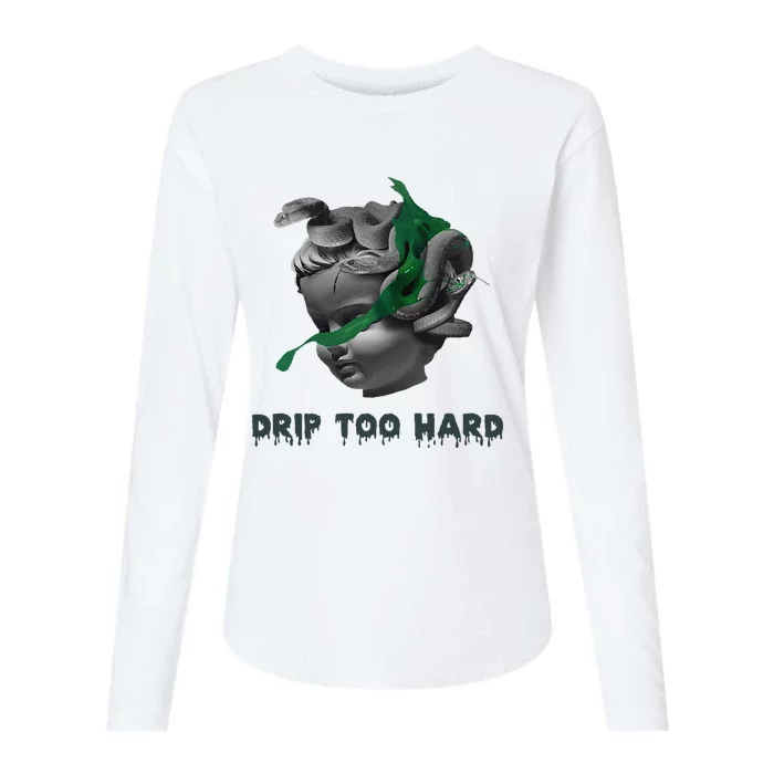 Drip Too Hard Street Womens Cotton Relaxed Long Sleeve T-Shirt