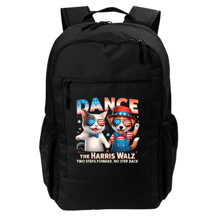 Dance The Harris Walz Funny Cat Ladies Kamala Harris Daily Commute Backpack