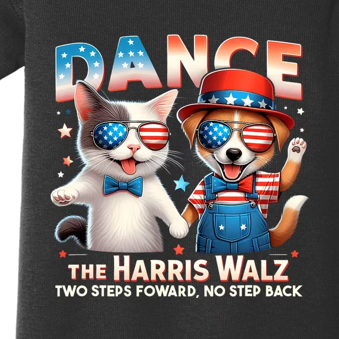 Dance The Harris Walz Funny Cat Ladies Kamala Harris Baby Bodysuit