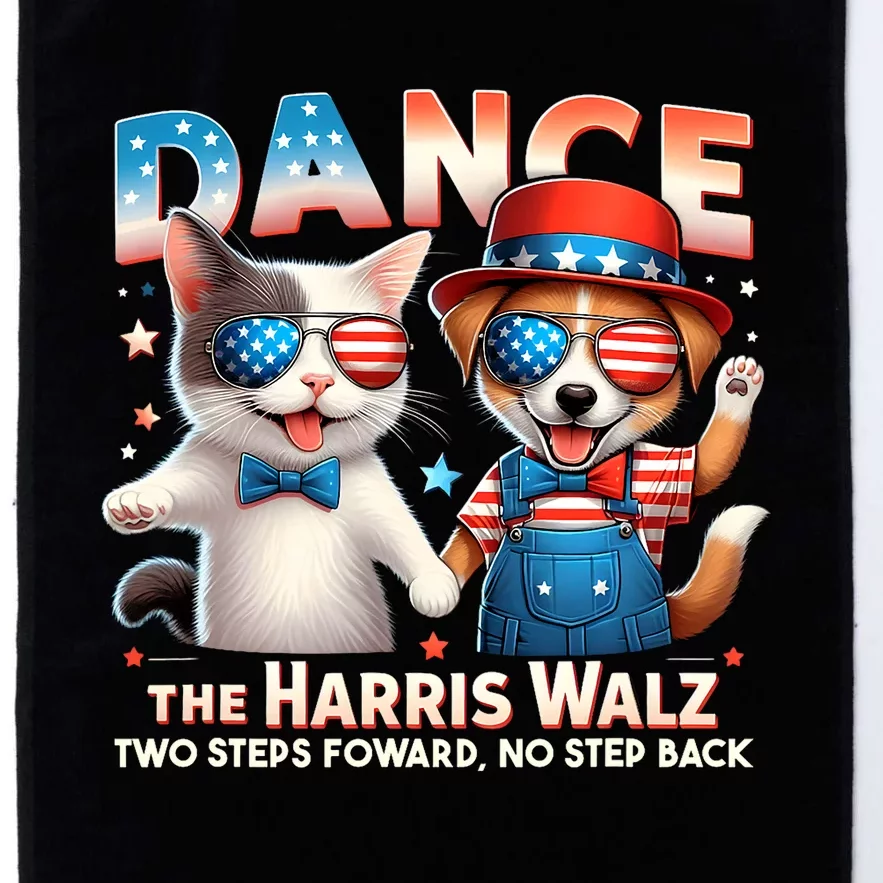 Dance The Harris Walz Funny Cat Ladies Kamala Harris Platinum Collection Golf Towel