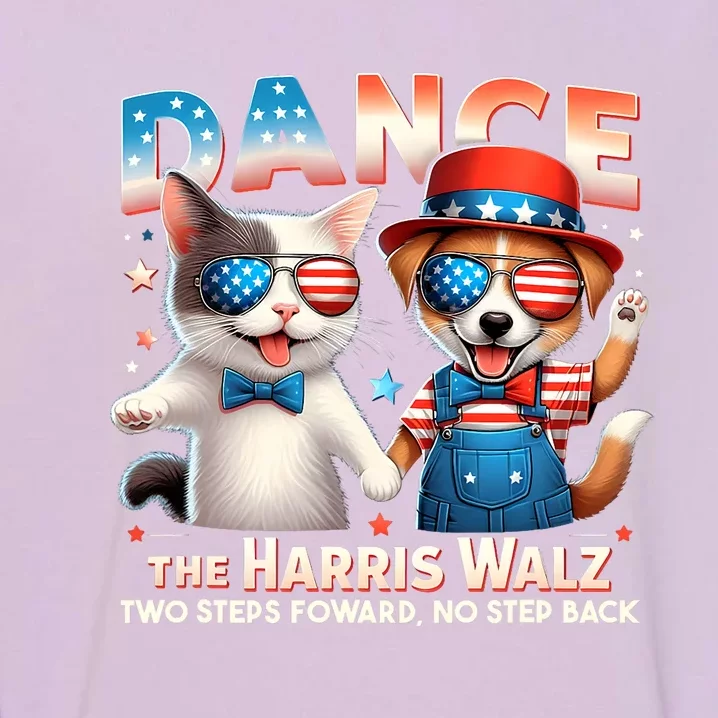 Dance The Harris Walz Funny Cat Ladies Kamala Harris Garment-Dyed Sweatshirt