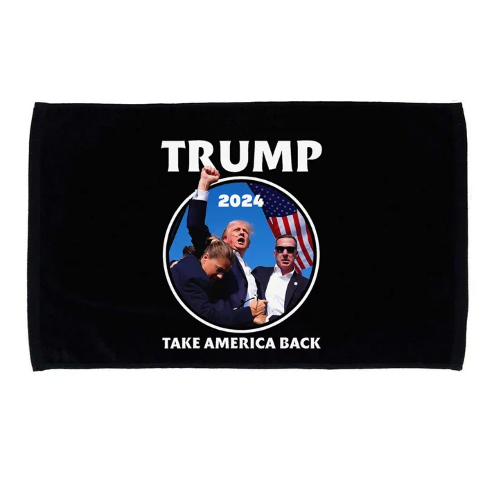 Donald Trump HeLl Never Stop Fighting To Save America Microfiber Hand Towel