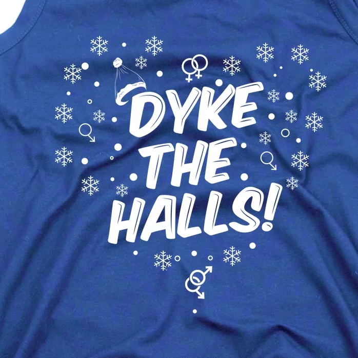 Dyke The Halls Lgbt Ugly Christmas Sweater Gift Holidays Tank Top