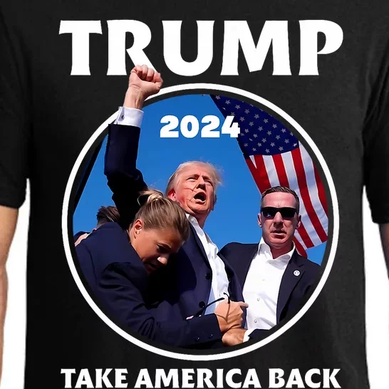 Donald Trump HeLl Never Stop Fighting To Save America Pajama Set