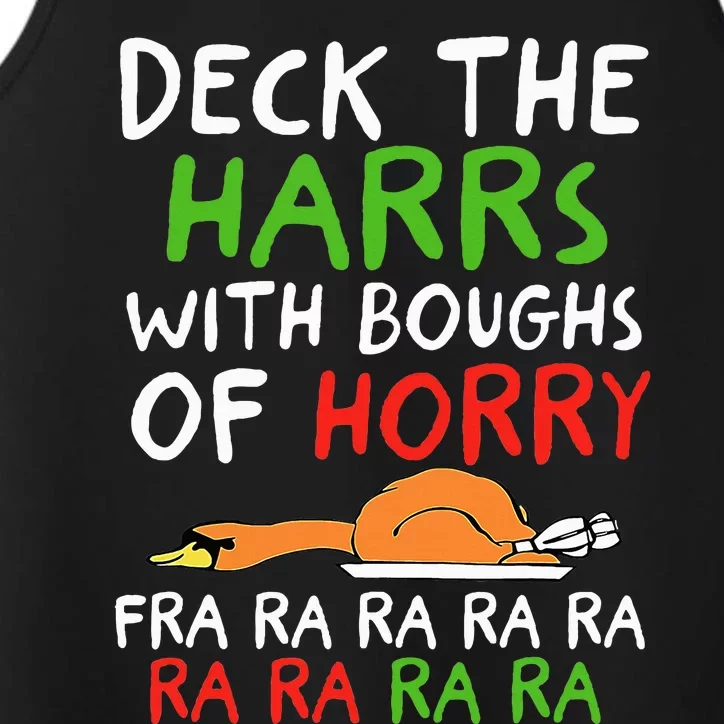 Deck The Harrs With Boughs Of Horry Fra Ra Ra Ra Goose Xmas Performance Tank