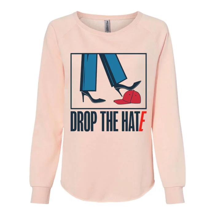 Drop The Hate Womens California Wash Sweatshirt