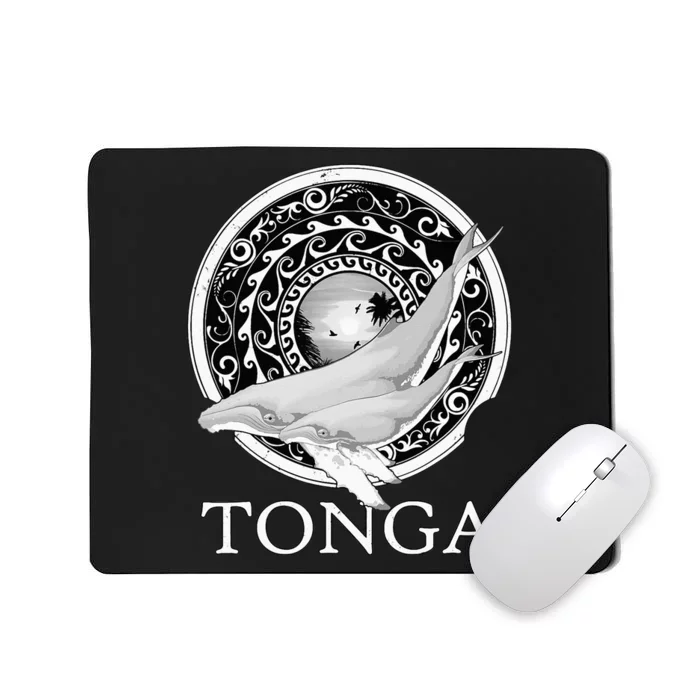 Dive Tonga Humpback Whales Polynesian Design Tonga Roots Mousepad