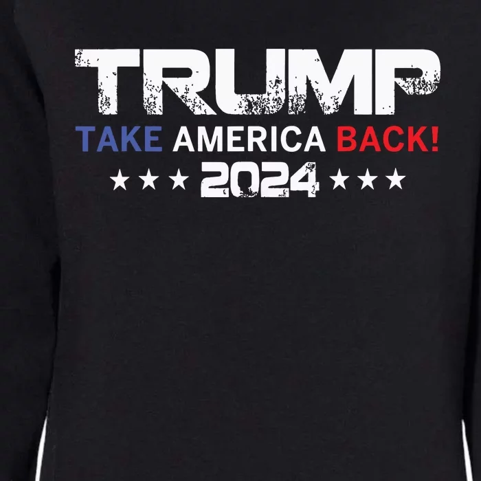 Donald Trump Hell Never Stop Fighting To Save America Womens California Wash Sweatshirt