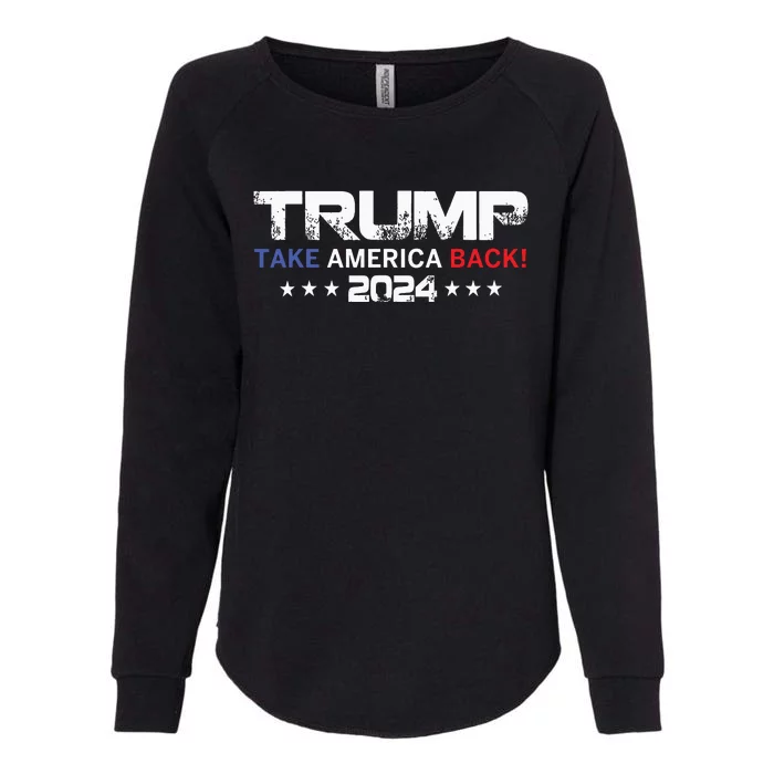 Donald Trump Hell Never Stop Fighting To Save America Womens California Wash Sweatshirt