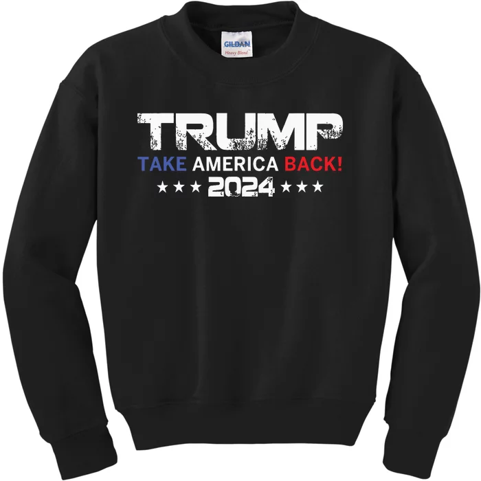 Donald Trump Hell Never Stop Fighting To Save America Kids Sweatshirt