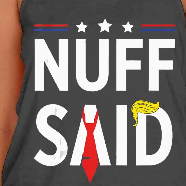 Donald Trump, NUFF SAID Women's Knotted Racerback Tank