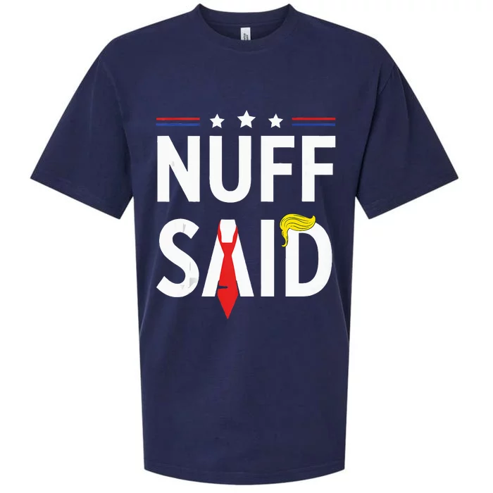 Donald Trump, NUFF SAID Sueded Cloud Jersey T-Shirt