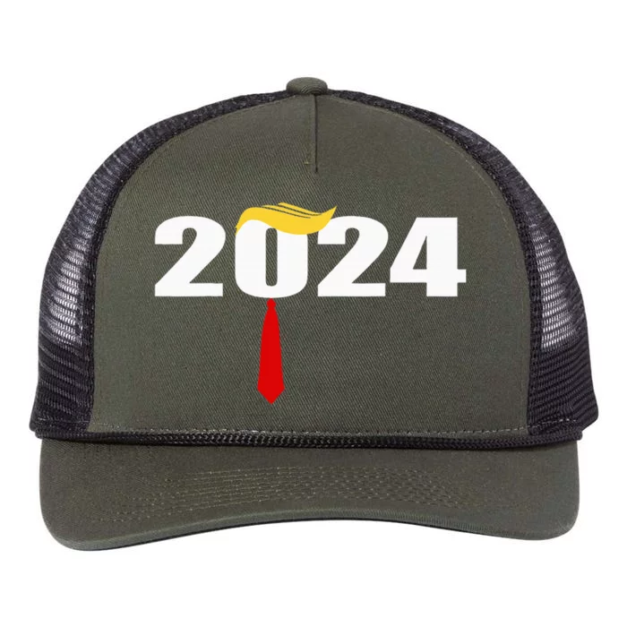 Donald Trump Hair Tie Donald Trump 2024 President Retro Rope Trucker Hat Cap