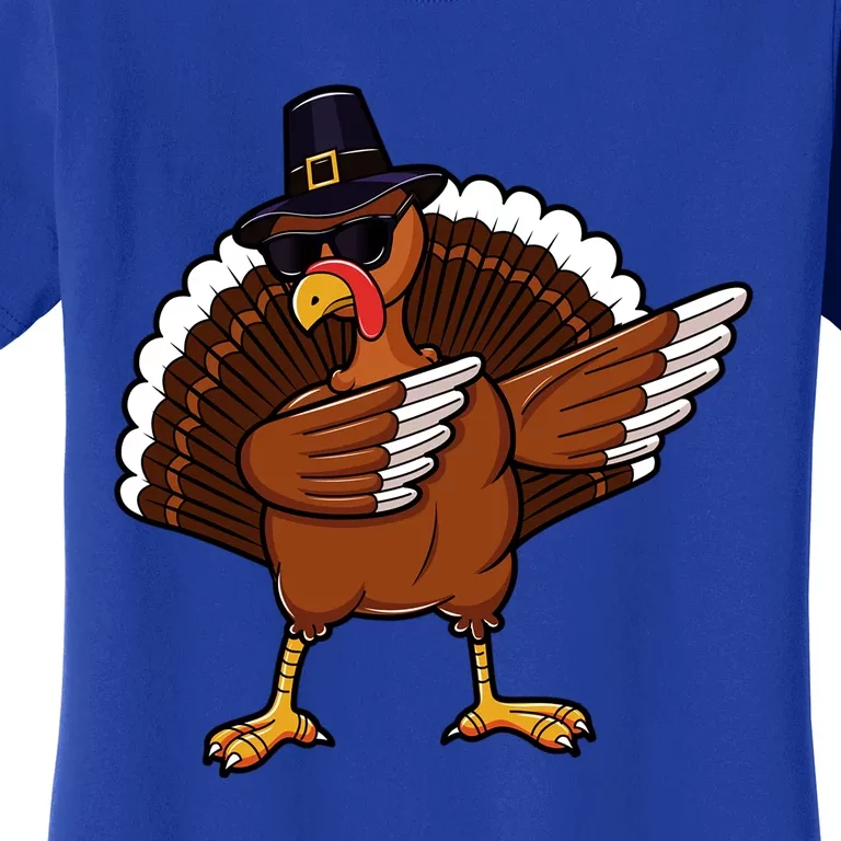 Dabbing Turkey Happy Turkey Day Dab Thanksgiving Gift Funny Gift Women's T-Shirt