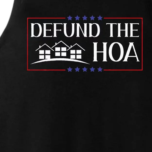 DEFUND THE HOA Homeowners Association Social Justice Design Ladies Tri-Blend Wicking Tank